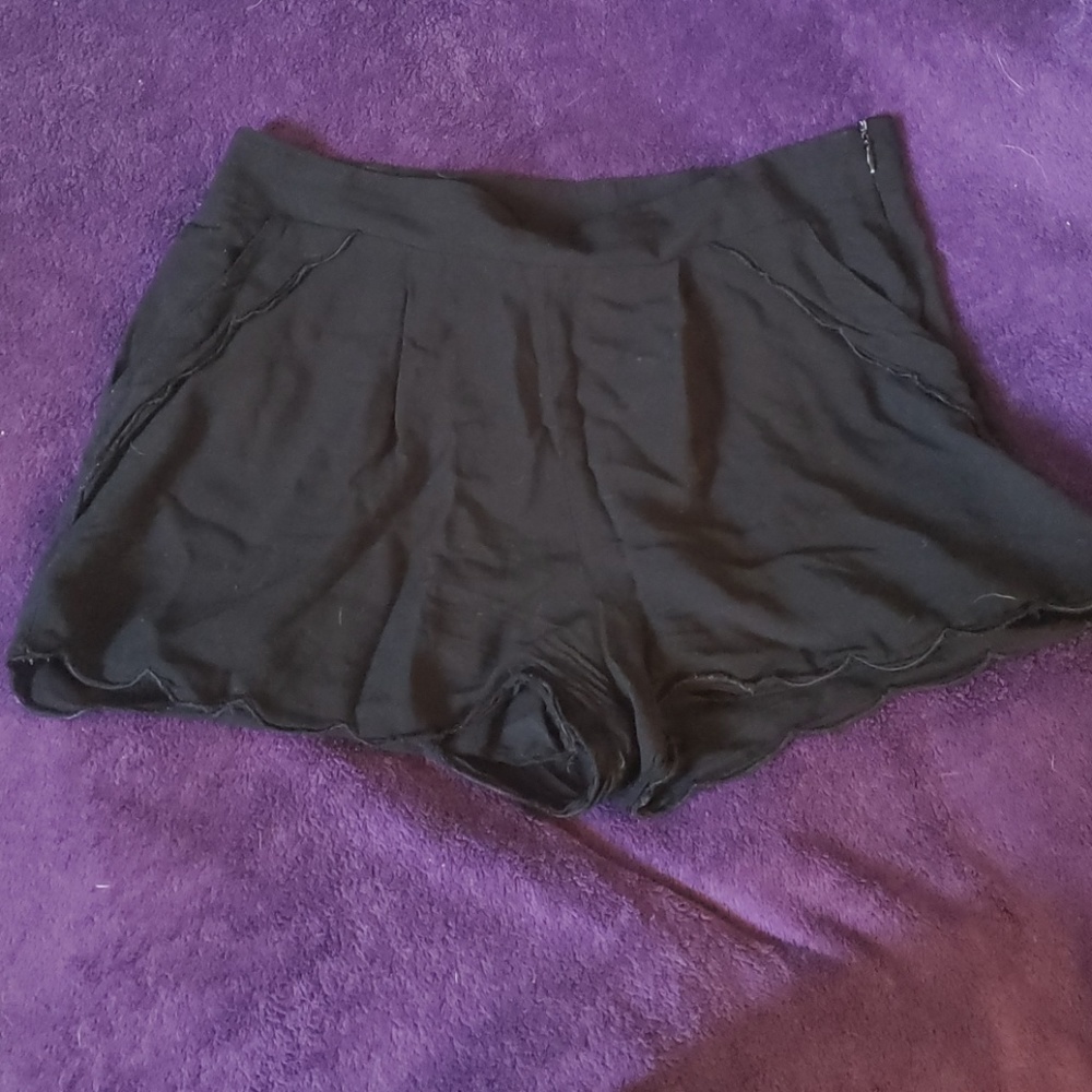 Black, double lined shorts.